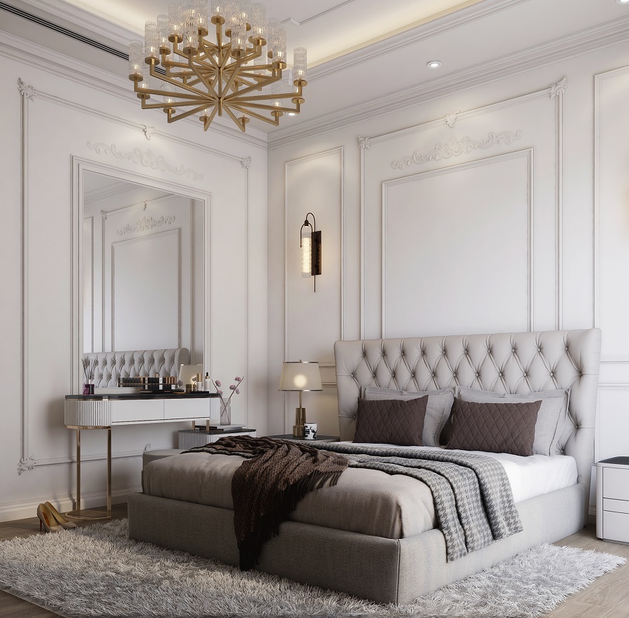 Màu sắc giường ảnh hưởng đến phong cách thiết kế của phòng ngủ
