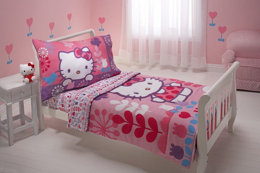 Giường ngủ Hello Kitty có thiết kế độc đáo khiến bé gái nào cũng cảm thấy yêu thích