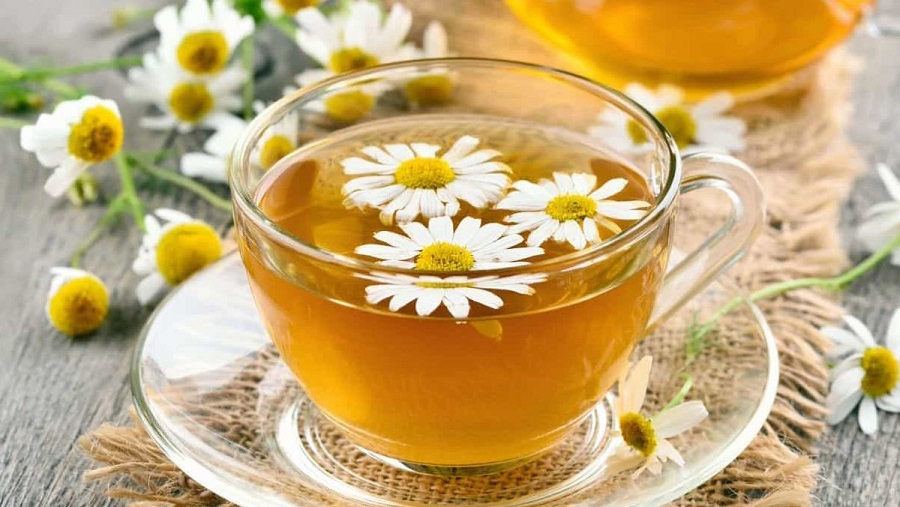 Một ly trà hoa cúc mỗi tối sẽ giúp thư giãn và ngủ ngon