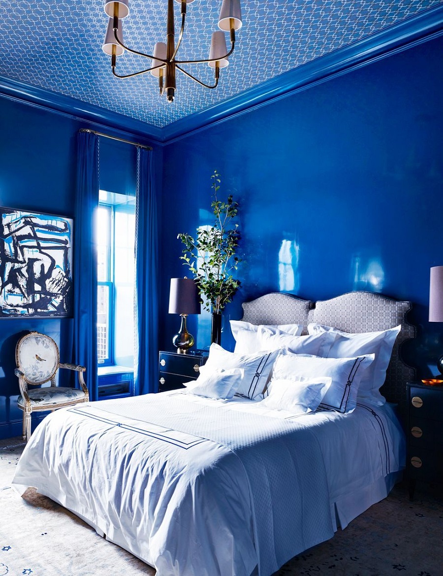 Mẫu phòng ngủ màu xanh tinh tế, đẹp mắt